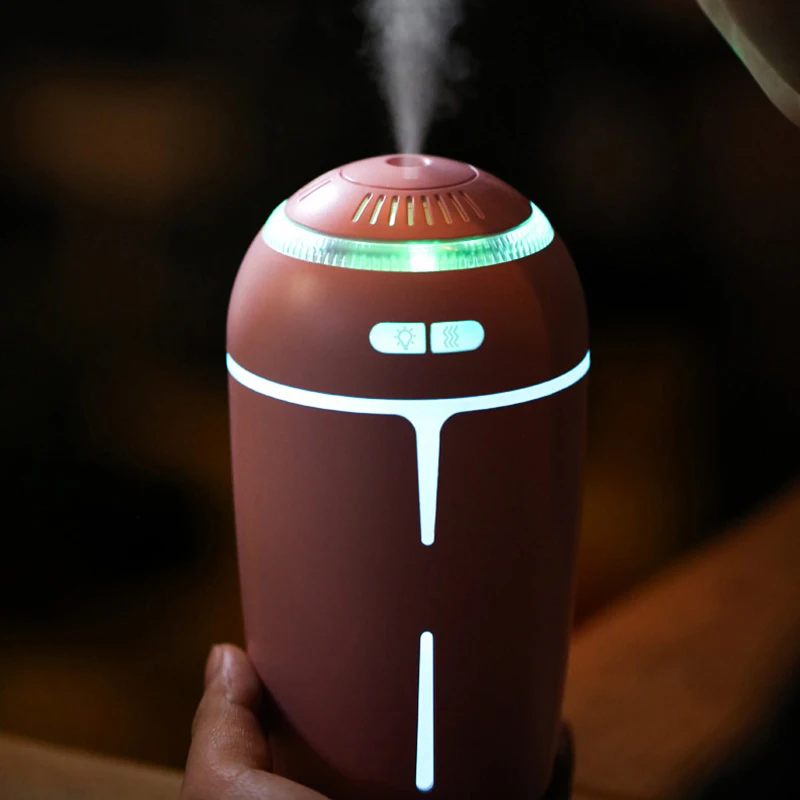 Car Humidifier USB Essential Oil Aroma Diffuser LED Lights For Office Home Ultrasonic Air 300ML Atomizer Fogger | Бытовая техника