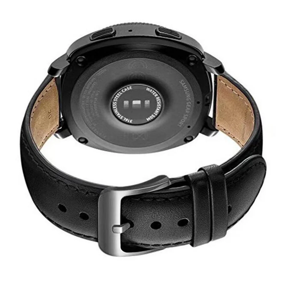 Ремешок для часов Samsung Galaxy Gear s3 Watch 46 мм натуральная кожа ремешок Huami Amazfit Huawei 2 gt