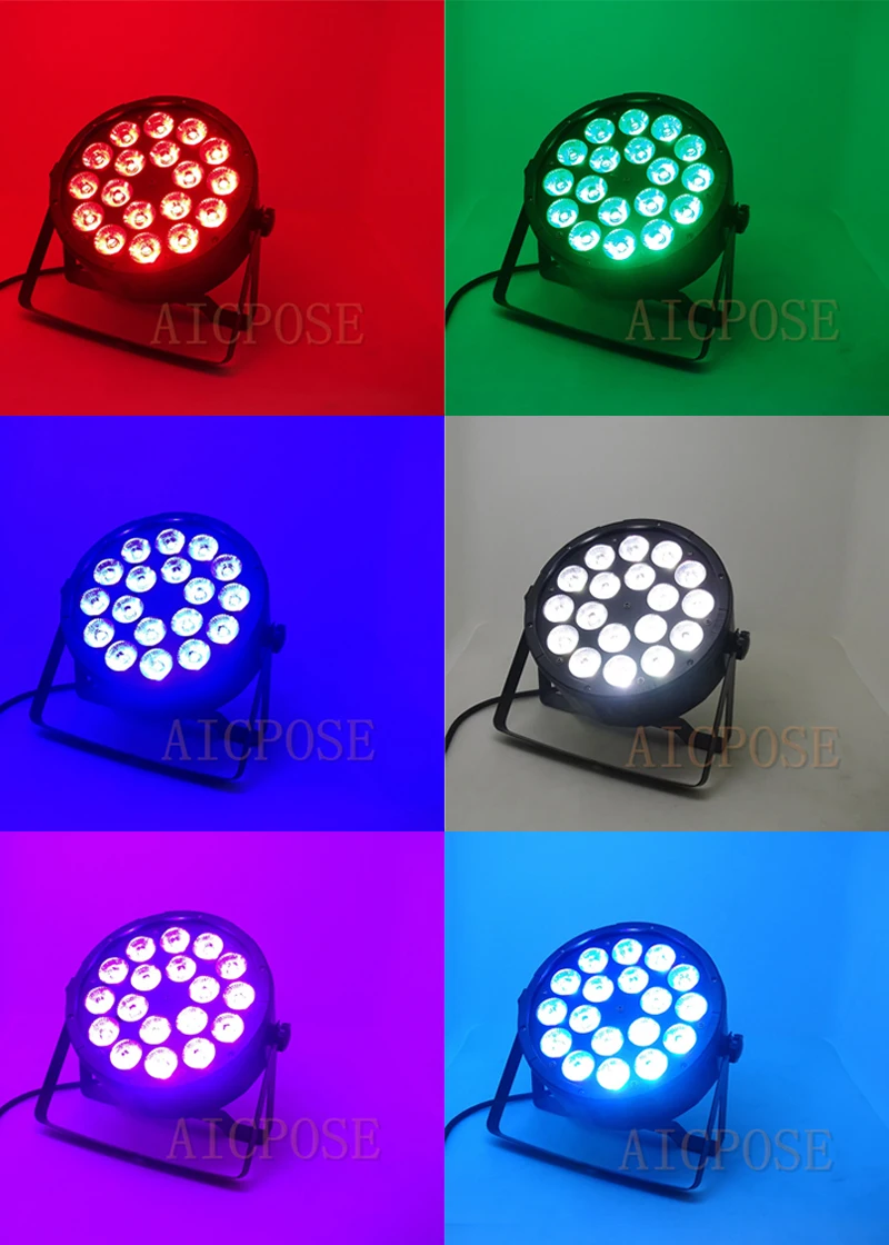 6 шт./лот 18x12 Вт RGBW 4 в 1 светодиодный Par свет 18*12 Вт с DMX512 Диско Свет профессиональное освещение сцены DJ оборудование свадебный бар
