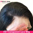 HD прозрачный Синтетические волосы на кружеве парик человеческих волос парик предварительно вырезанные прямо бразильский Волосы Remy парики для чернокожих Для женщин 13x4 Синтетические волосы на кружеве парики