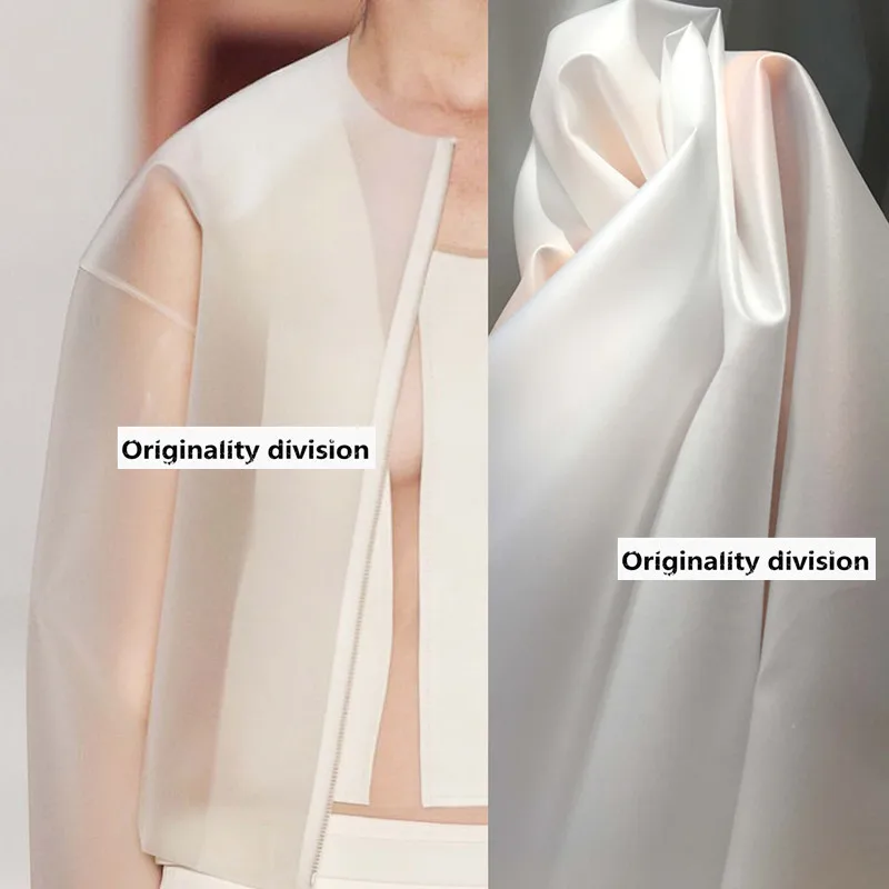 50*137cm/piece Frosted tpu semi-transparent raincoat DIY designer fabric | Fabric
