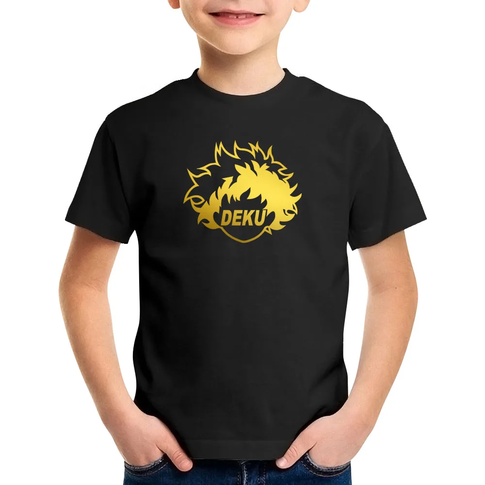 2020 летняя детская одежда моя геройская академия футболка с коротким рукавом для