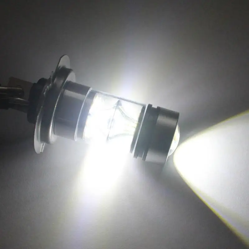 

2pcs H7 LED light H7 LED Automobiles Fog Light Lamp Assembly 100W Car Driving Bulb White 12V Super Bright 100W 6000K white