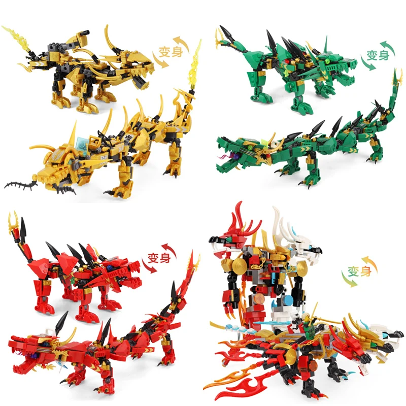Совместимые с ninjago фигурки Дракон мех создатель дракон мини Кирпичи игрушки для