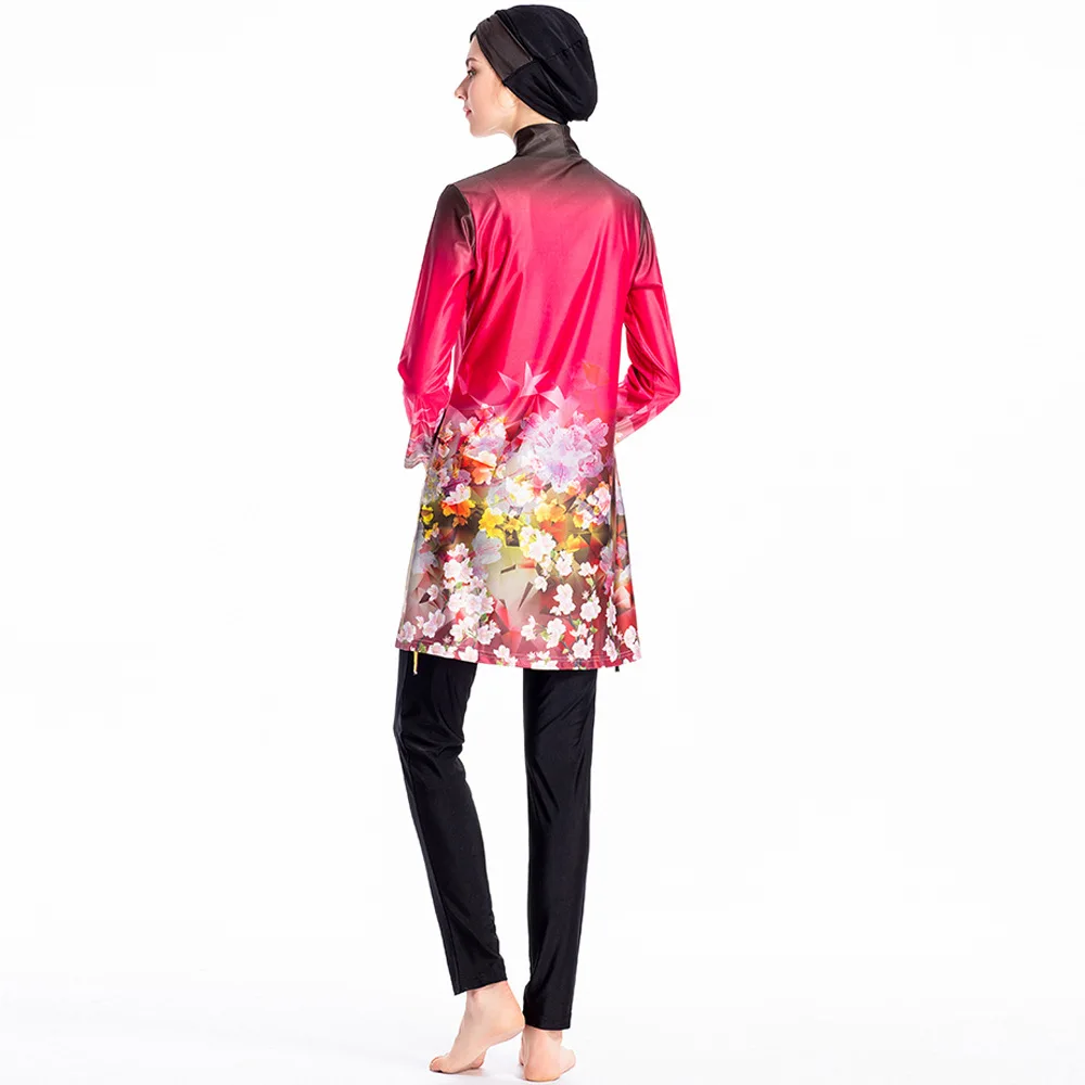 Мусульманские купальники для женщин Исламский купальник полный покрытый дамы с