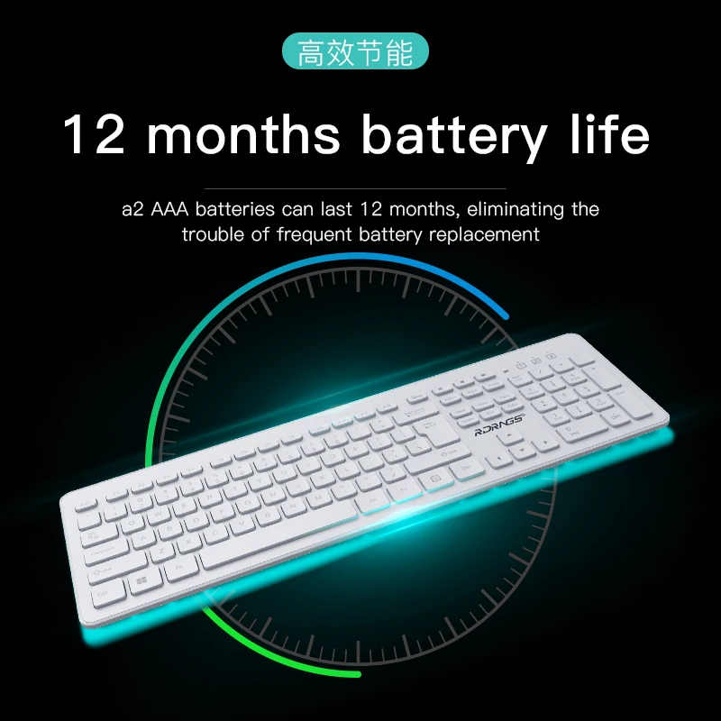 Эргономичный Беспроводной клавиатура Мышь комплект 2 4 г офисной Gaming Keyboard USB