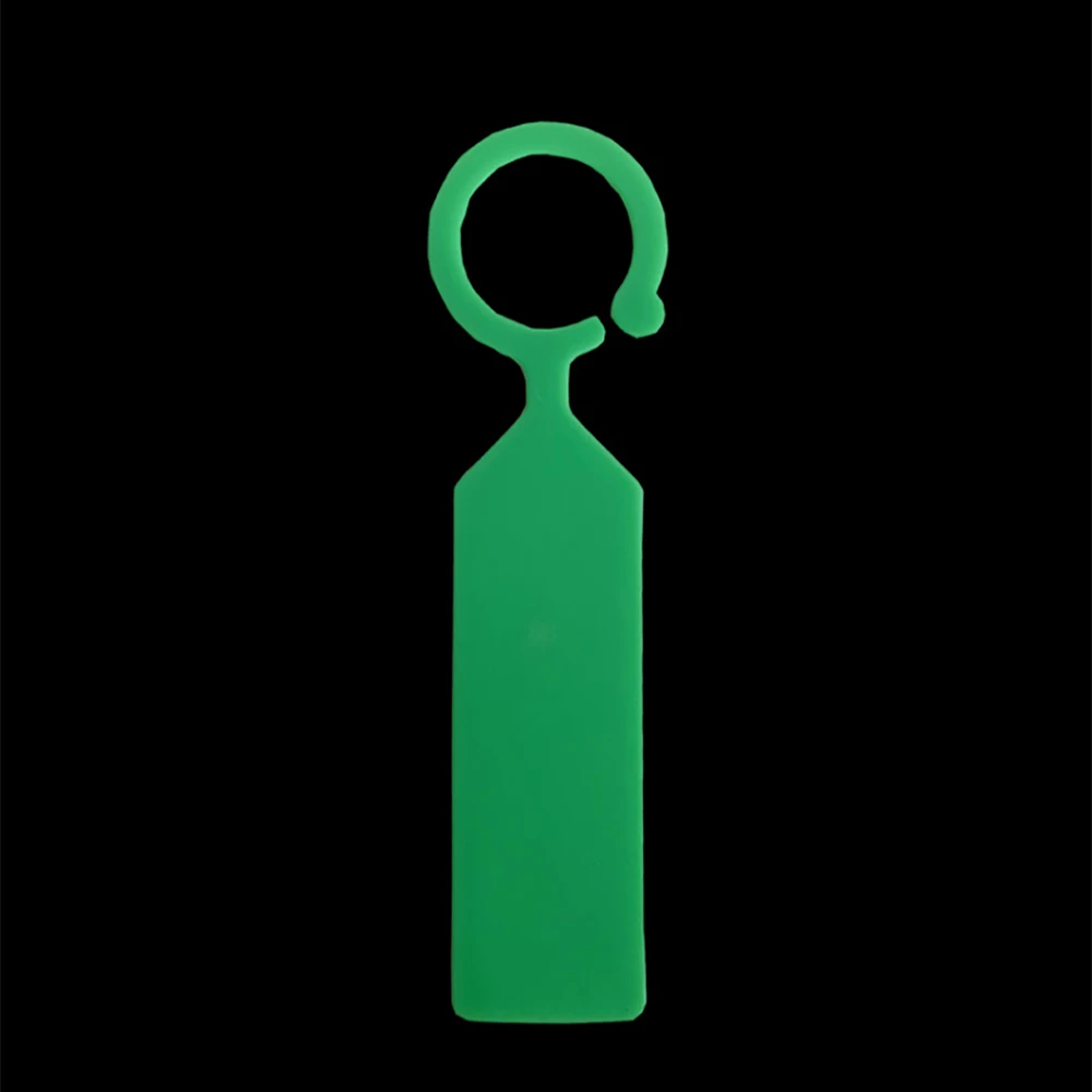 Green 50 шт. пластиковые этикетки растений цветные детские садовые висячее растение бирки повторно используемые маркеры для растений Крюк Дерево Бирки(7 цветов - Цвет: Green