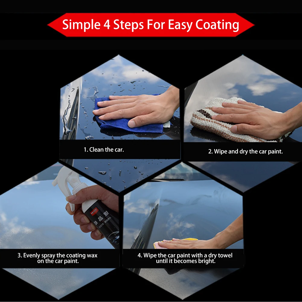 

Car Care Nano Hydrophobic Coating 120ml Anti-oxidation Coating Agent Waterproof High Gloss Shine Liquid Polish Paint Wax