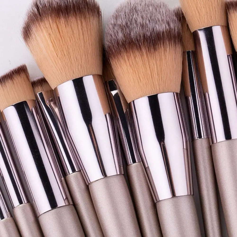 14/10 шт. светло коричневый набор кистей для макияжа Косметика Тени век основа