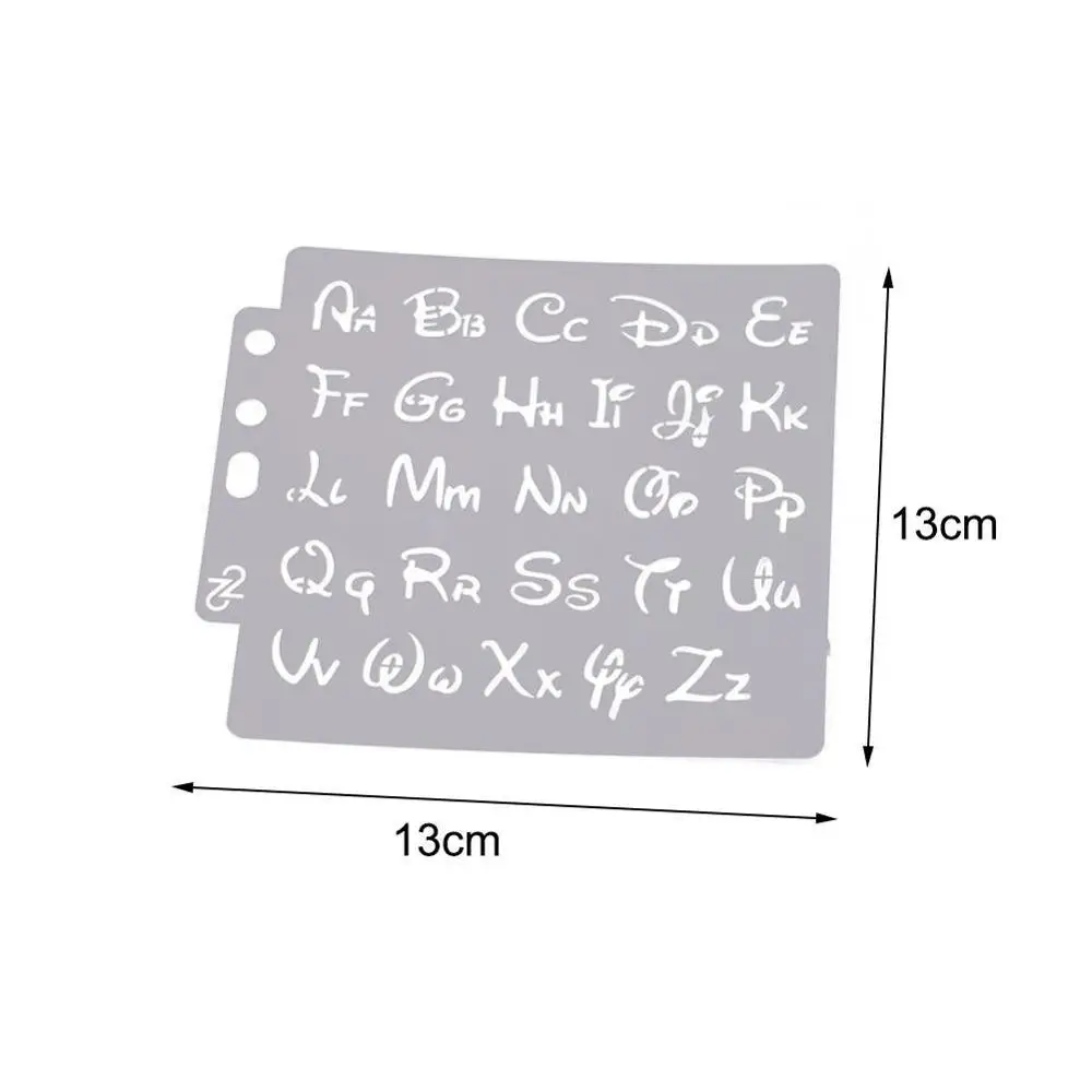 2 шт. трафареты букв алфавита шаблон живопись Скрапбукинг тиснение фотоальбом