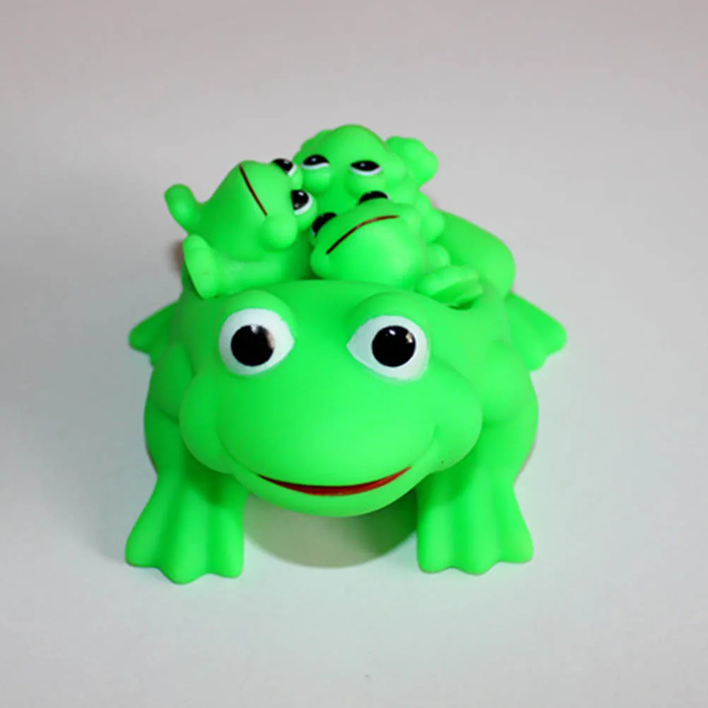 4 шт./лот лягушка плавающая игрушка для купания в ванной водные игрушки сжимаемая