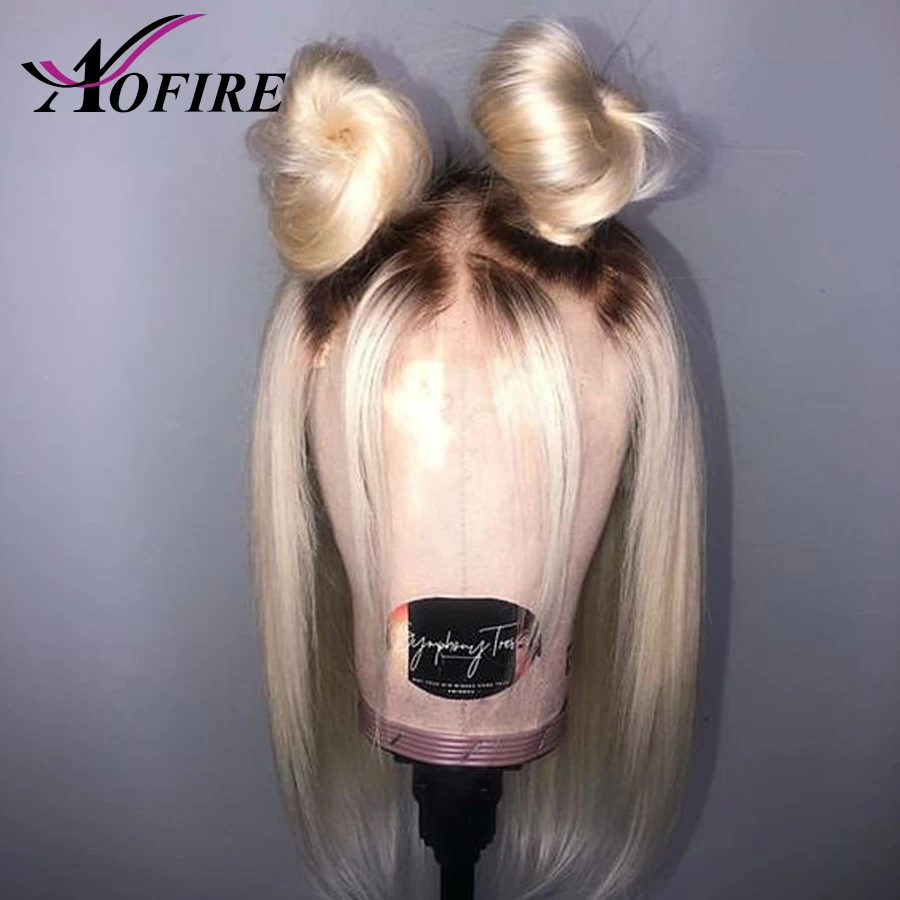 Ombre 1B 613 светлый парик спереди предварительно отобранные волосы бразильские Remy