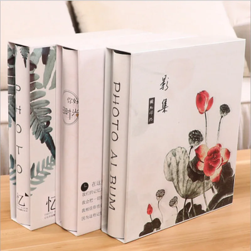 Фотоальбом 4D Большой 6 дюймовый вставной фотоальбом 200 страниц бумага для