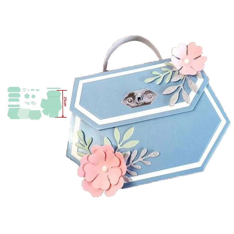 

Handbag Metal Cutting Dies Lady Bag Purses Fashion Craft Dies Scrapbooking for DIY Making Metal Cutting Dies Cuts Girl Hand Bag