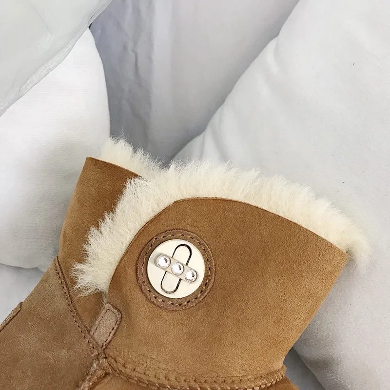 Новое поступление 2020 натуральный мех 100% Натуральная Овчина зимние сапоги обувь