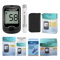 1set medical blood sugar tester diabetes glucose meter glucose sugar testing tool test strips diabetes lancets blood test finger