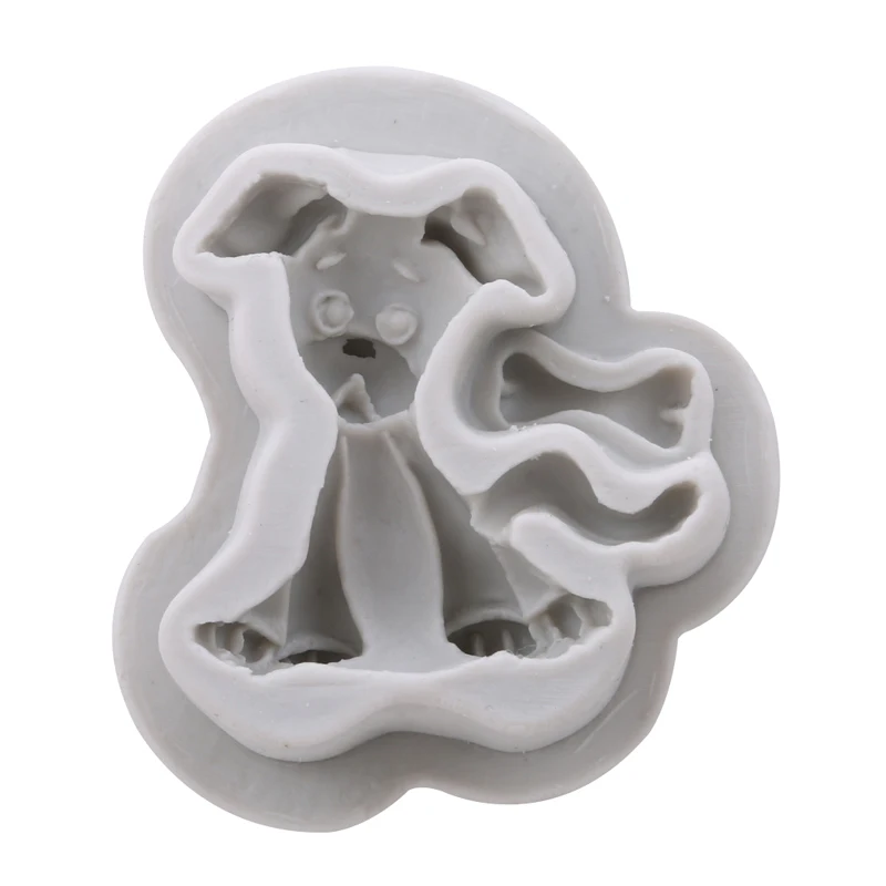 DIY 3D собака Форма Еда Класс силиконовые украшения торта прессформы средство мыло