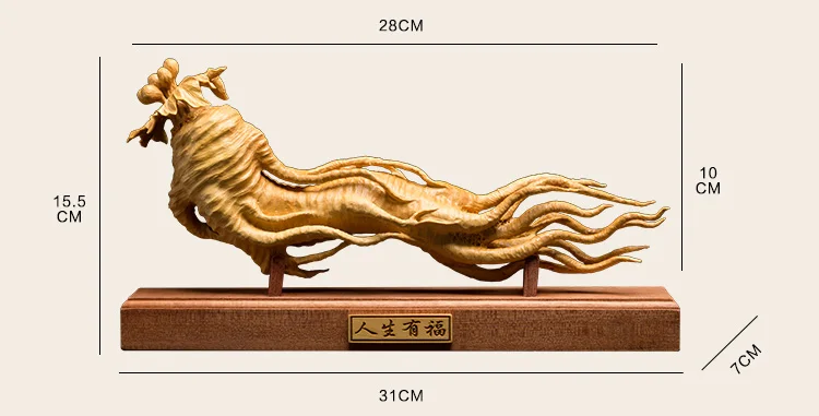 CCZHIDAO резьба по дереву женьшеня статуя Ruyi Креатив дерево Фигурка «на удачу» Feng Shui orna Для мужчин ts Для мужчин подарки
