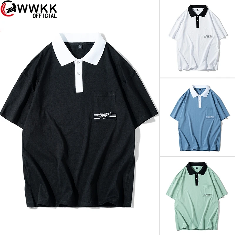 WWKK брендовая одежда новинка Мужская рубашка поло мужская деловая и повседневная