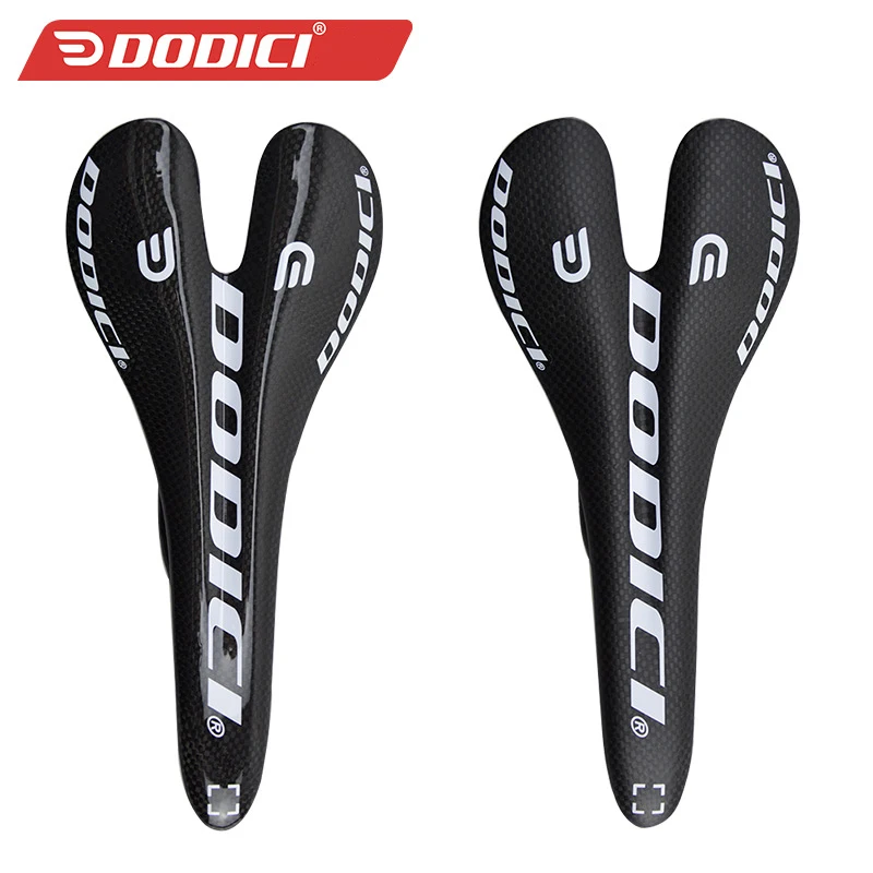 

DODICI MTB Road bicycle carbon fiber Saddle Ultralight 3K Matte/Glossy cushion ultra light hollow seat Comfortable Bike Saddle