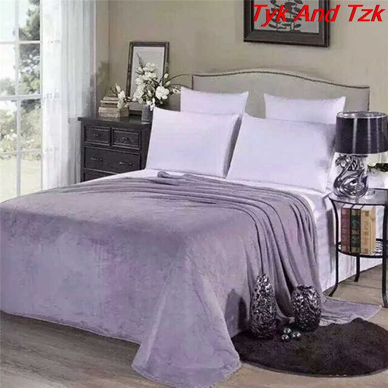 

Blanket Fleece Blankets For Throw Blanket Machine Washable Home Textile Solid random Color 1PCS 50cm * 70cm