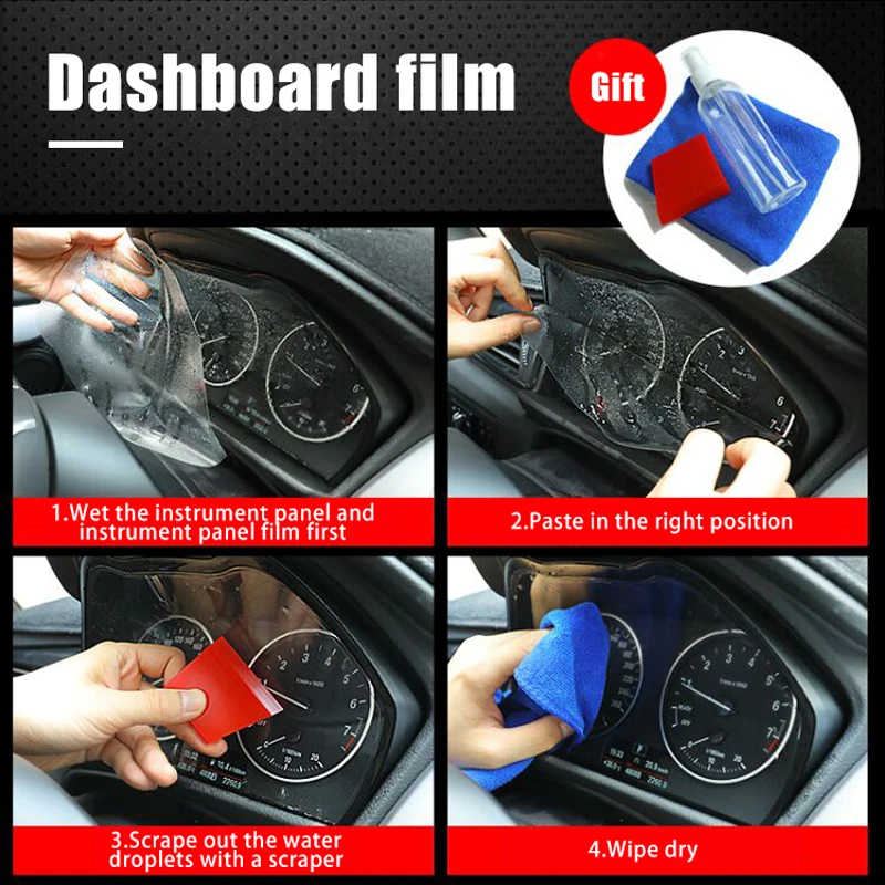 

TPU Car Dashboard Navigation Protective Screen Film For Toyota 8th Generation New Camry 2018 Light Transparent Scratchproof