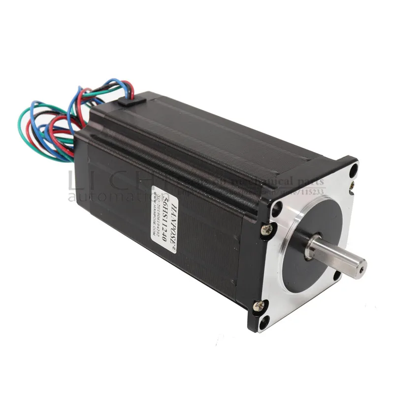 3 шт. NEMA 23 112 мм(4.0A, 300N. cm) 23HS11240 NEMA23 черный мотор для робота и ЧПУ Гравировальный фрезерный станок 3D принтер