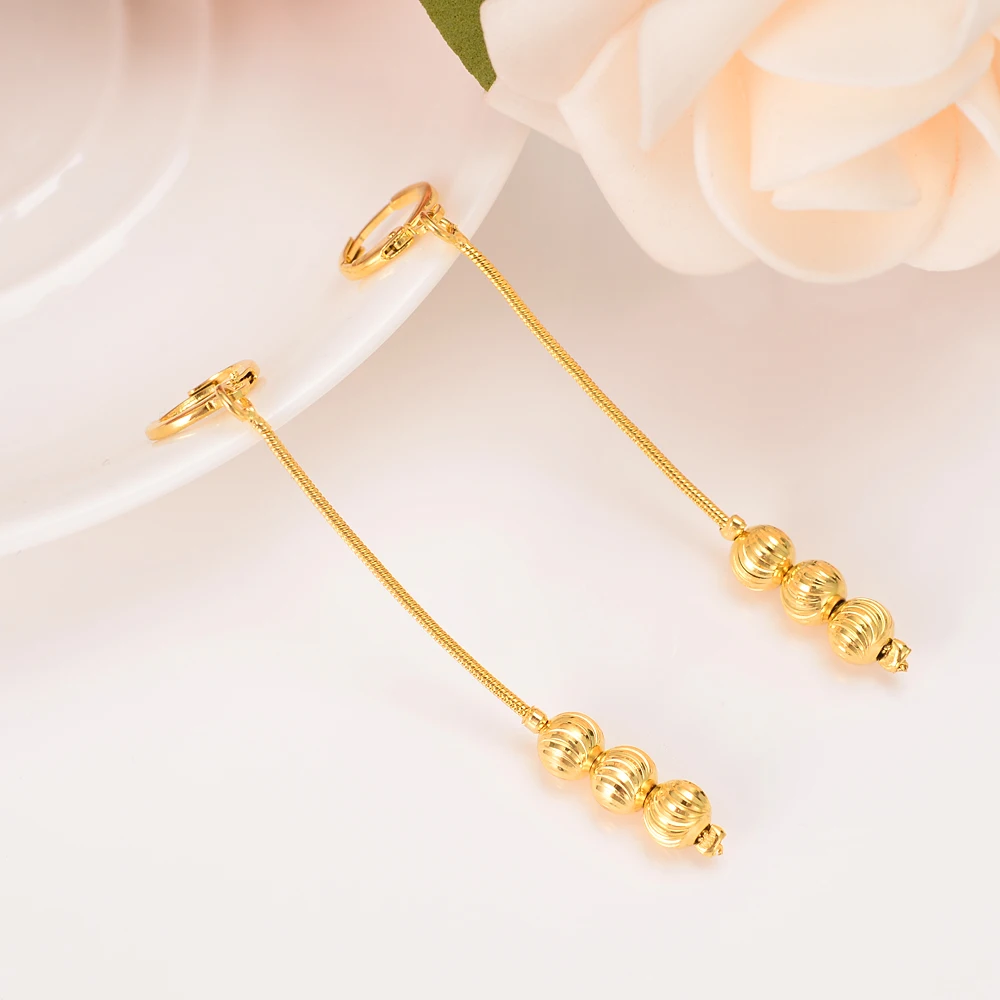 Серьги с бусинами Bangrui для женщин/девочек золотой цветной шарик серьги ювелирные