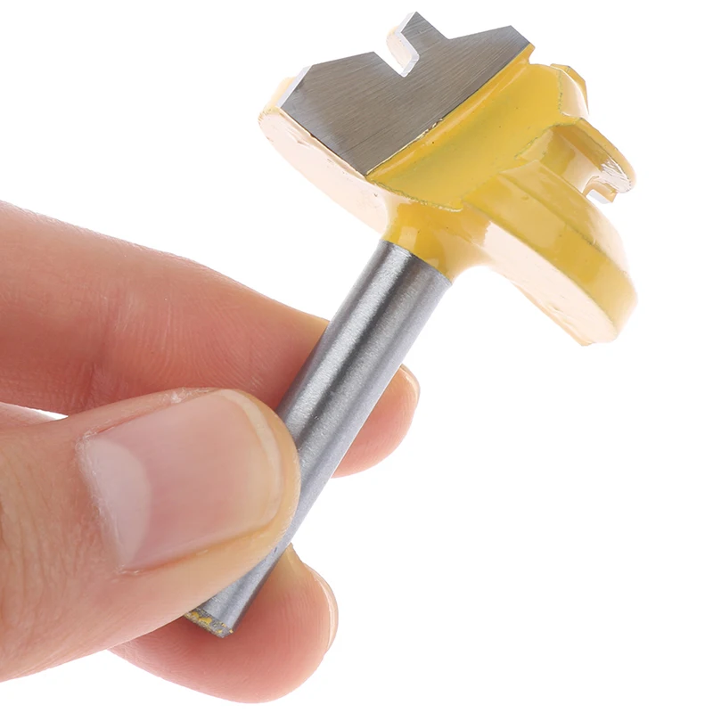 

45 Degree Lock Miter Router Bit 8Inch Shank Woodworking Tenon Milling Cutter Tool Drilling For Wood Carbide Alloy