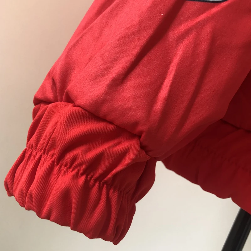 Красная куртка-бомбер YICIYA женские гоночные куртки с длинным рукавом Женская