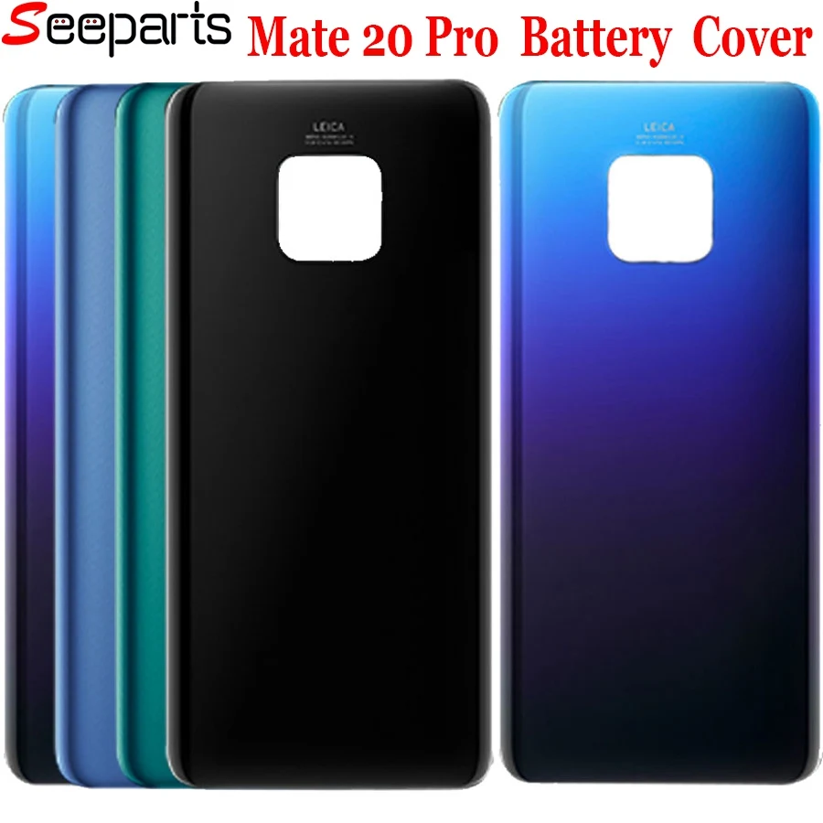 Крышка батарейного отсека для Huawei Mate 20 Lite стеклянная панель задняя крышка