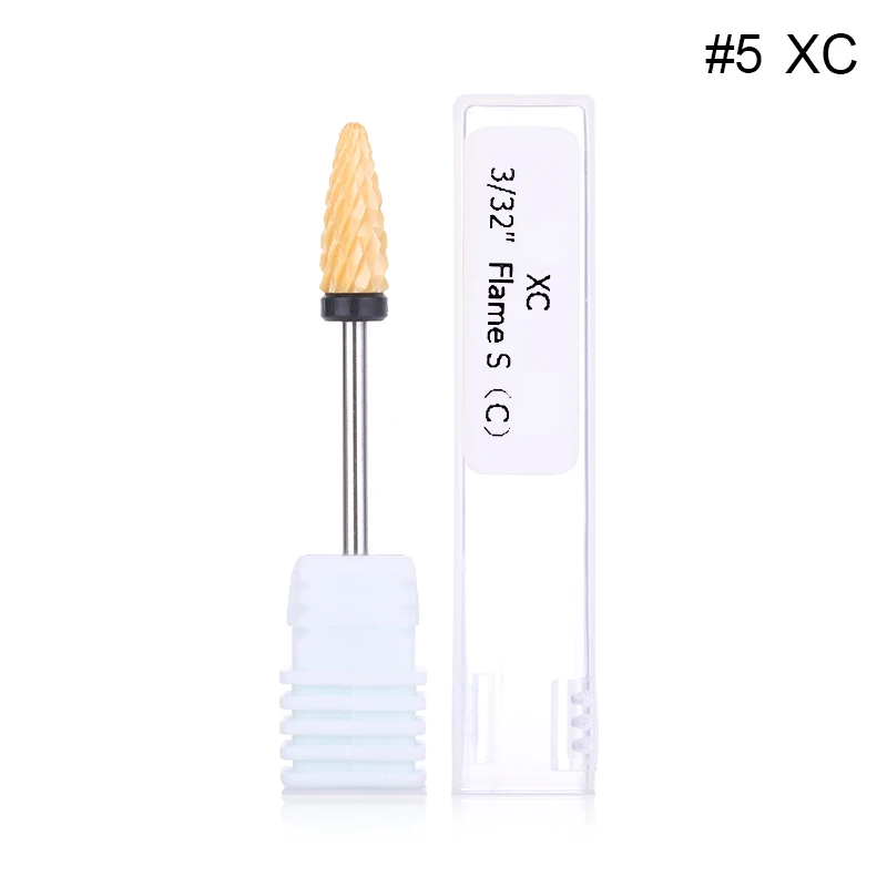 Yellow XC Сверло для ногтей, шлифовальный инструмент для электрической дрели, аксессуары для маникюра, инструменты для дизайна ногтей, наборы - Цвет: Yellow XC
