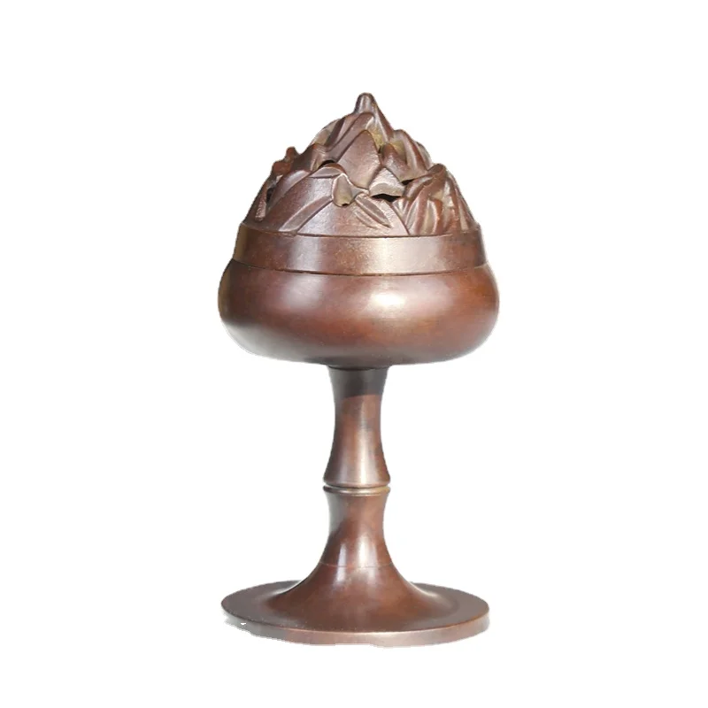 

Lotus Living Room Incense Burner Retro Modern Copper Room Fragrance Incense Burner Smoke Diffuser Encens Home Decor DH50XL