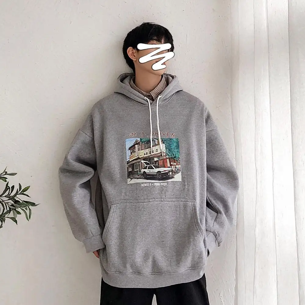 Модный мужской пуловер для отдыха 2020 свободные пальто с капюшоном хлопковая