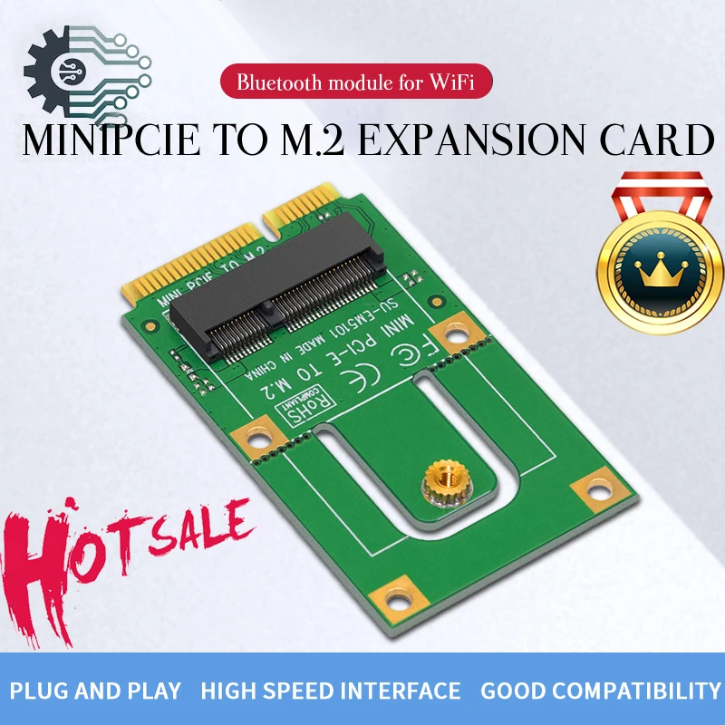

Mini PCI-E To M2 Adapter Converter Expansion Card M2 Key NGFF E Interface For M2 Wireless Bluetooth-Compatible WiFi Module
