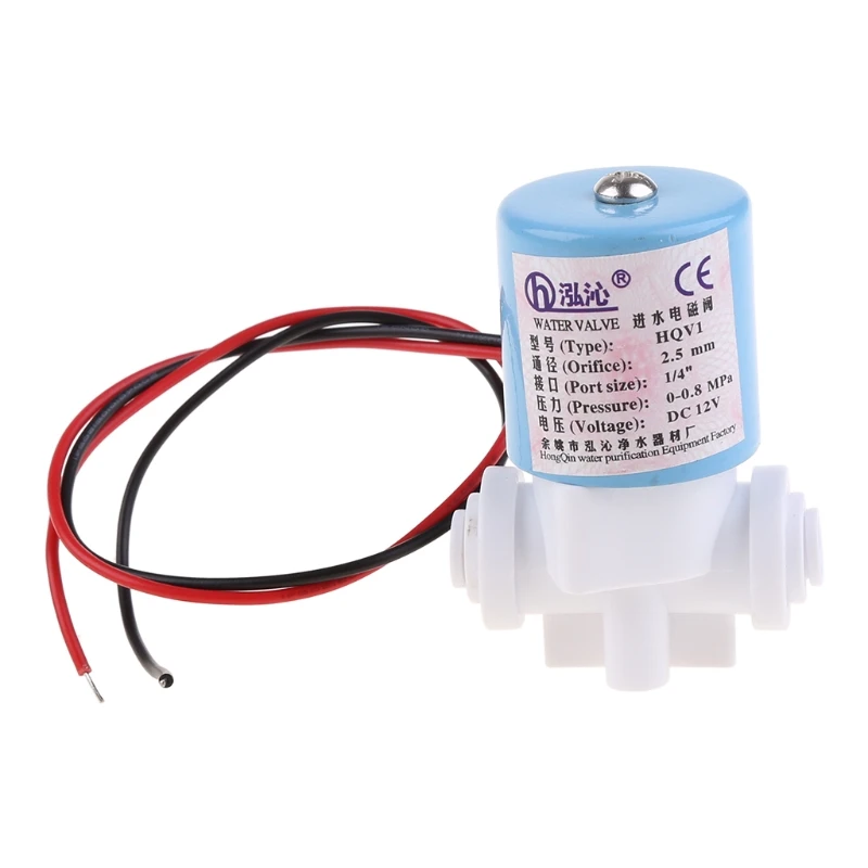 

G1/4" Solenoid Valve Plastic Normally Closed 2 Way 12V DC 0-120PSI