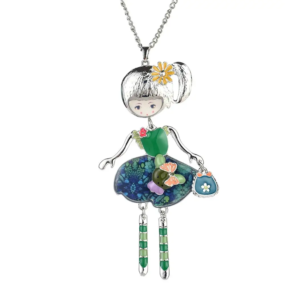 Популярные винтажные кукольные подвески ожерелья ювелирные изделия в стиле бохо