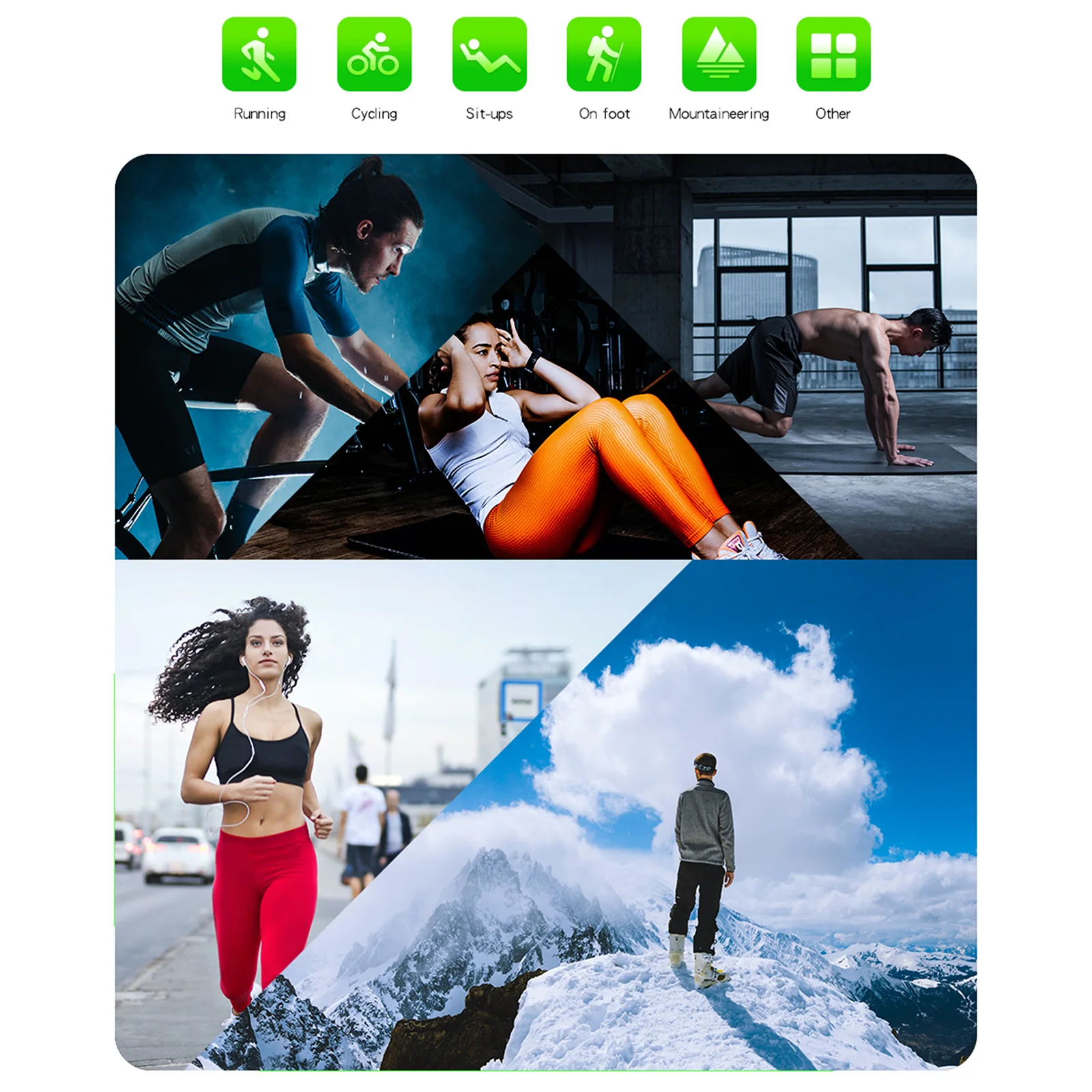 

Fitness Smart Watch Women Running Heart Rate Monitor Bluetooth Pedometer Touch Intelligent Sports Smartwatch Women Men