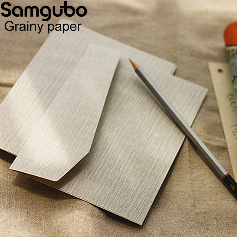 Конверты из зернистой древесины в стиле ретро 10 шт./лот винтажный Европейский