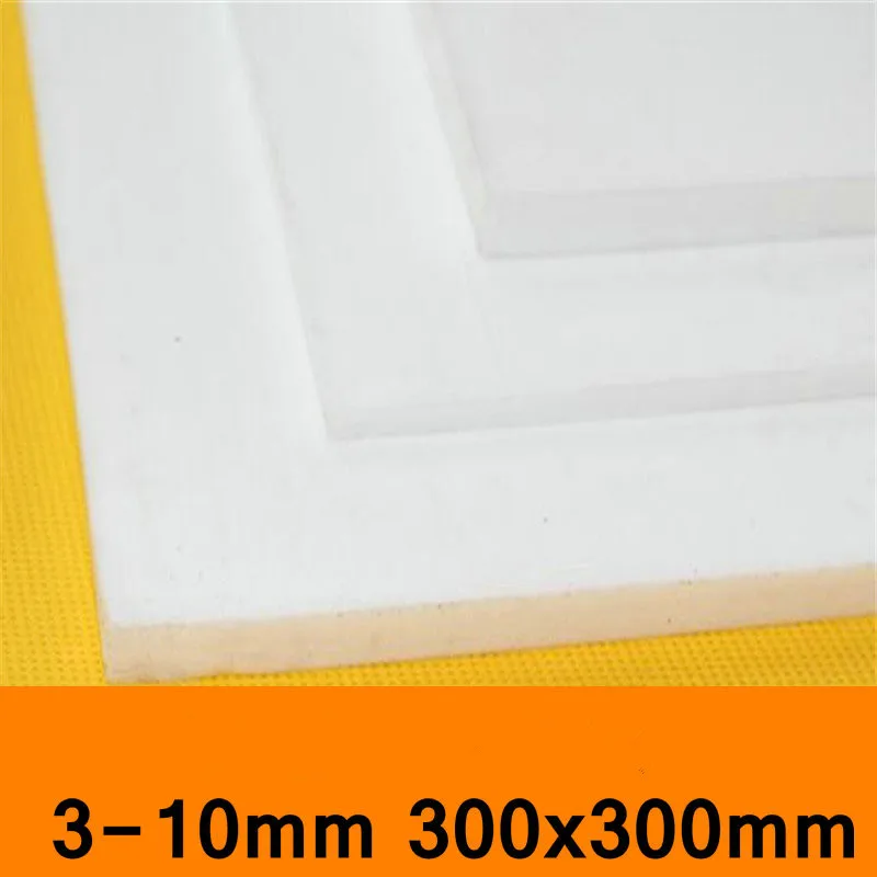 

Sheet Plate Board Block Polytef Polytetrafluoroethylene Plate 3 to 10mm Good Working Temperature 300X300mm