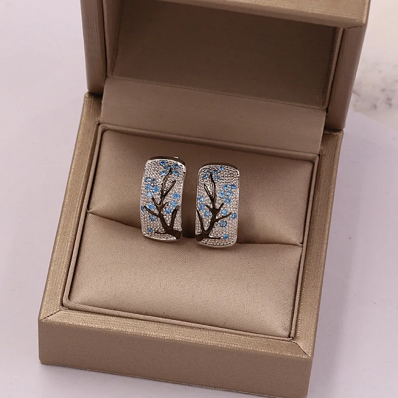 Женские серьги-гвоздики U-образной формы с фианитом | Украшения и аксессуары