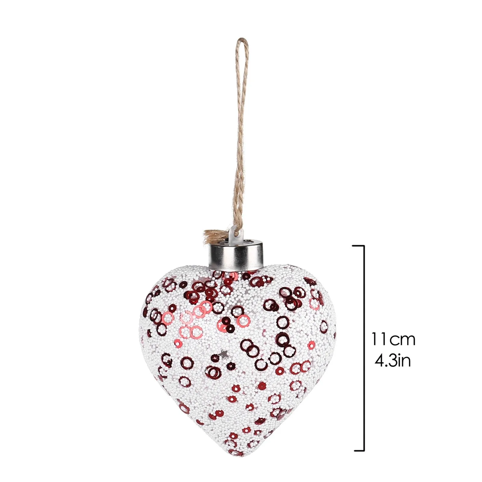 Светодиодный прозрачный светильник в форме сердца рождественская елка