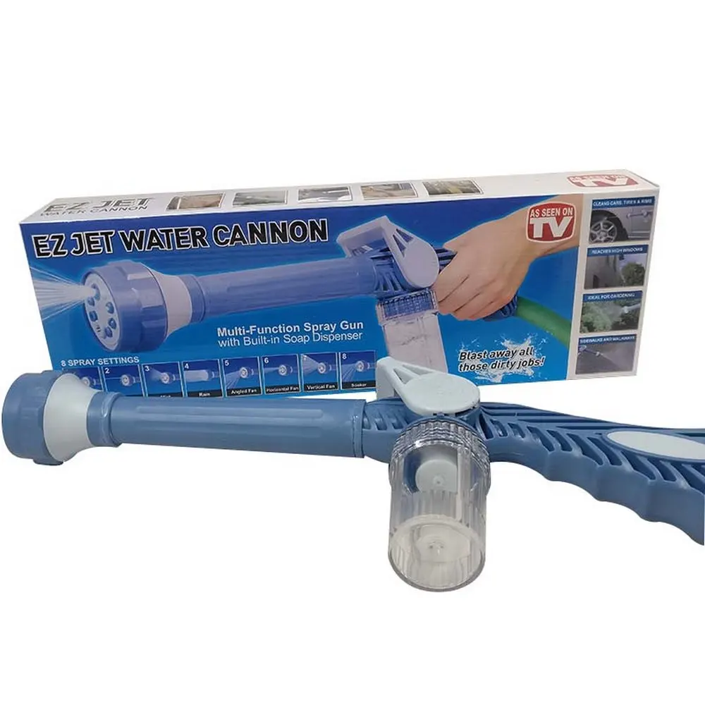 Pistola de agua para lavado de coches, herramienta de jard&iacute;n para ducha, riego, jardiner&iacute;a, 8 en 1-5