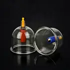 Пластиковые вакуумные банки для массажа, банки для терапии с увлажняющей чашкой, вакуумные банки, большой размер 64 мм, Suc I8R2