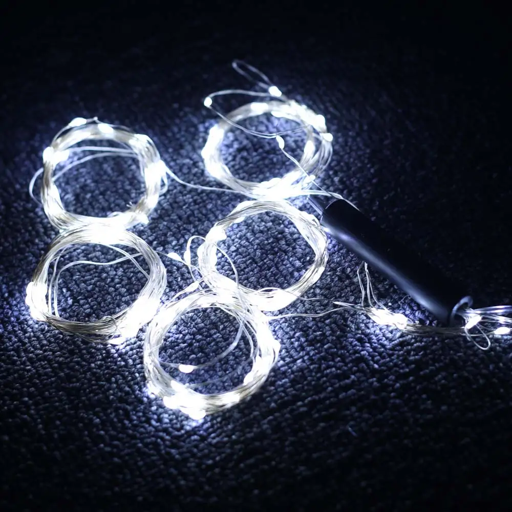 Pure White 300LED 9.8ft 10 нитей Светлячок с гибкой медной проволокой, водонепроницаемый Звездный Светлячок гирлянды для Рождества - Испускаемый цвет: Pure White