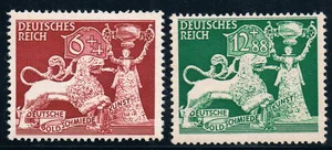 2 шт.компл. новый немецкий почтовый штамп 1942 10-я годовщина ассоциации золотых Смитов гравировочные штампы MNH