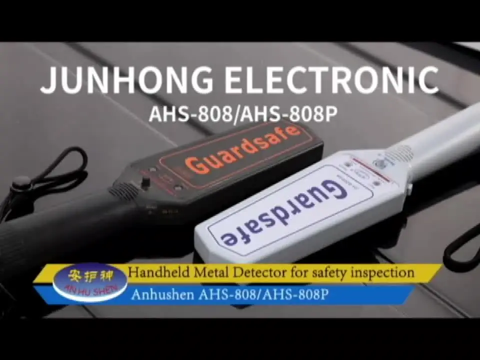 

High sensitivity hand held metal detector with lithium batteries