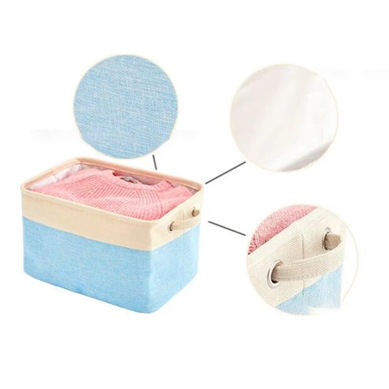 Персонализированная корзина для хранения игрушек собак Холщовая Сумка складная