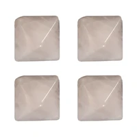 14mm natural crystal powder stone pink marble pitched roof molding for jewelry making accessories