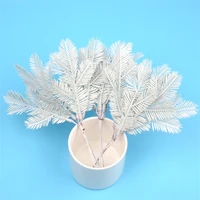 6pcs artificial silk maple leaves home wedding party christmas decoration accessory diy scrapbooking fake green leaf craft